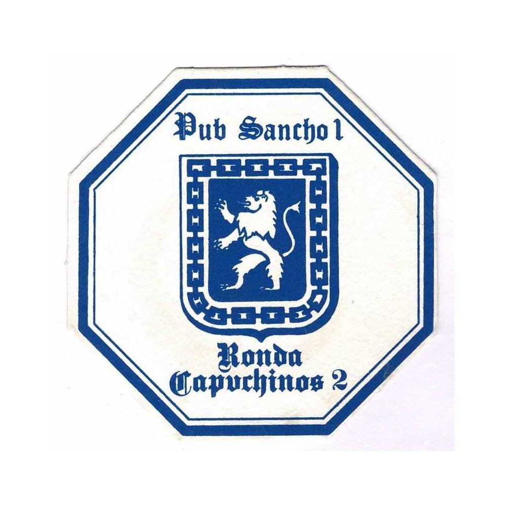 Posavasos Pub Sancho I, Sevilla. Años 80
