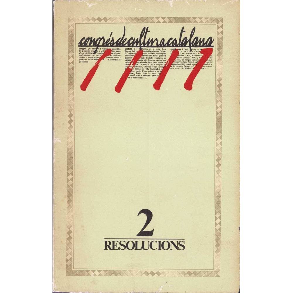 Resolucions del Congrés de Cultura Catalana II