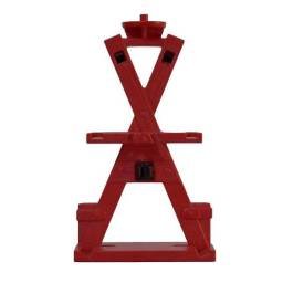 Playmobil. Armero medieval rojo, soporte para armas