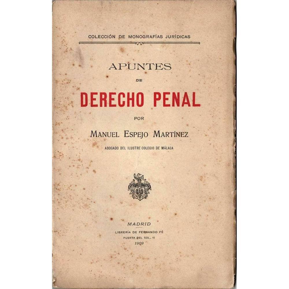 Apuntes de derecho penal
