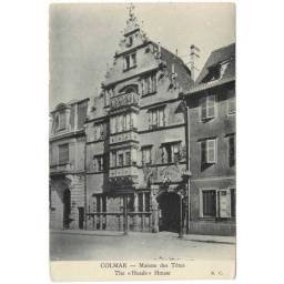 Postal Francia. Colmar. Maison des Tetes