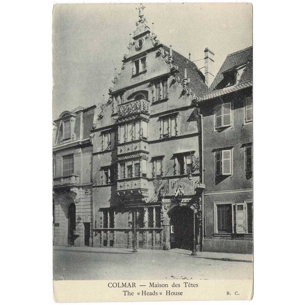 Postal Francia. Colmar. Maison des Tetes