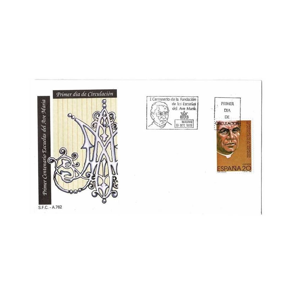 Sobre Primer Día SPD/FDC I Centenario Fundación Escuelas Ave María 1988