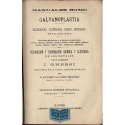 Galvanoplastia. Niqueladura, plateadura, dorado, encobrado y metalizaciones