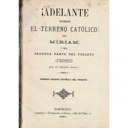 Adelante sobre el terreno católico