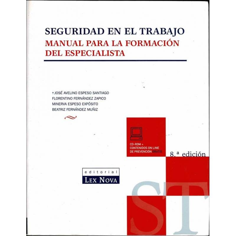 Seguridad en el trabajo. Manual para la formación del especialista