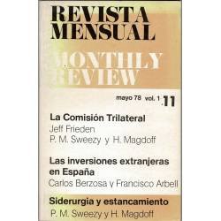 Revista Mensual Monthly Review Vol. 1. No. 11. Mayo 1978