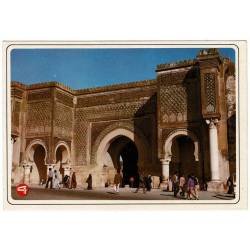 Postal Marruecos. Meknes. Bab Mansour 16 porte No. 2001