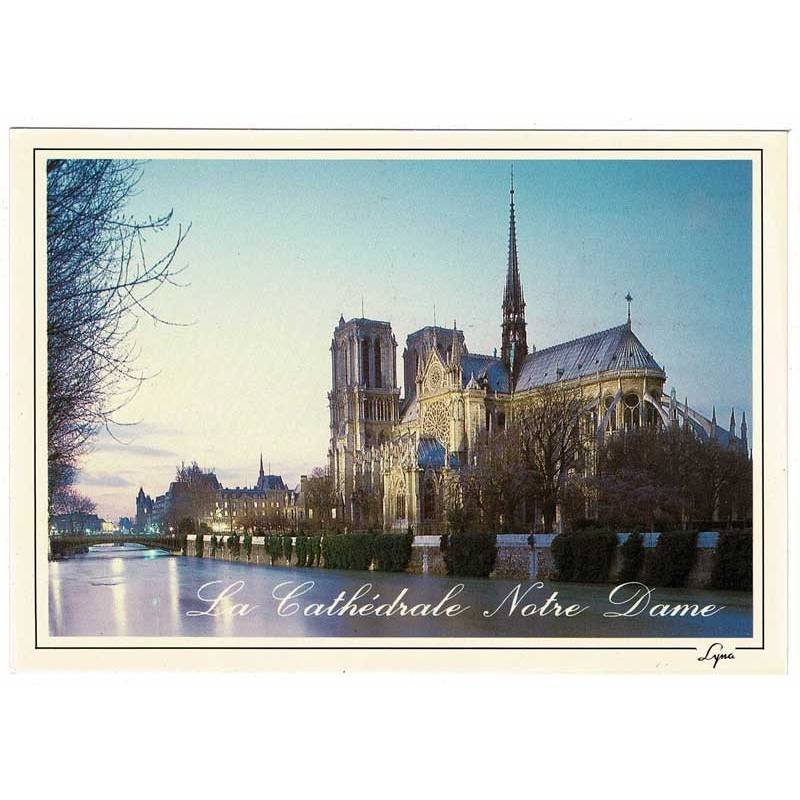 Postal Francia. Paris. La Cathedrale Notre Dame No. 1718