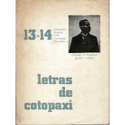 Letras de Cotopaxi No. 13-14. 1968