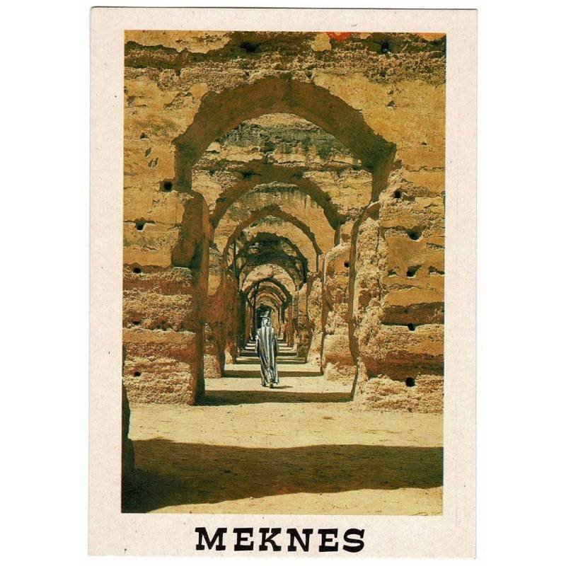 Postal Marruecos. Meknes. Les Ecuries de Moulay No. 325
