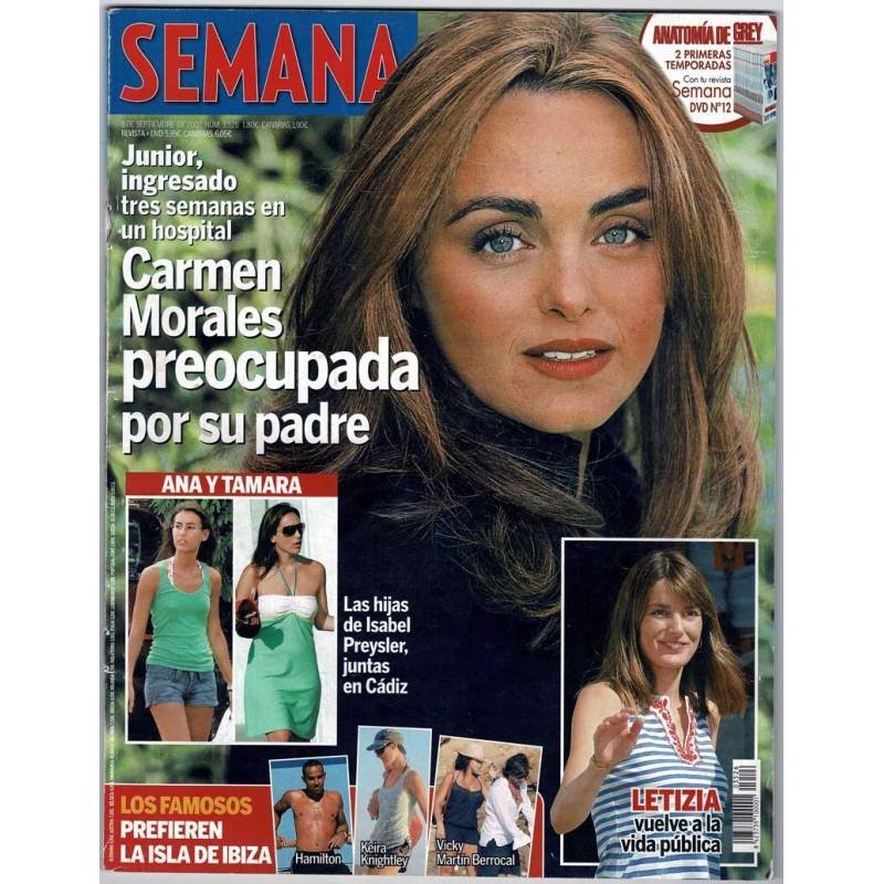 Revista Semana No. 3526. 5 septiembre 2007. Carmen Morales