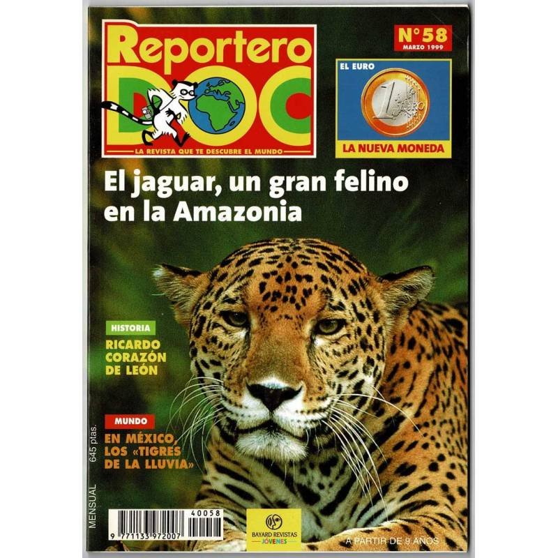 Reportero DOC No. 58. Marzo 1999. El jaguar