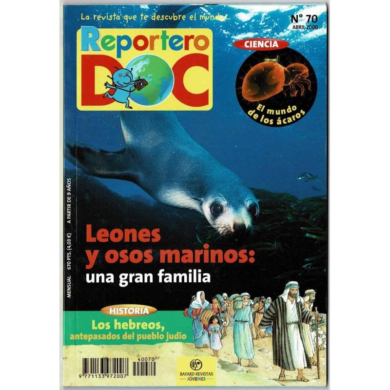 Reportero DOC No. 70. Abril 2000. Leones y osos marinos