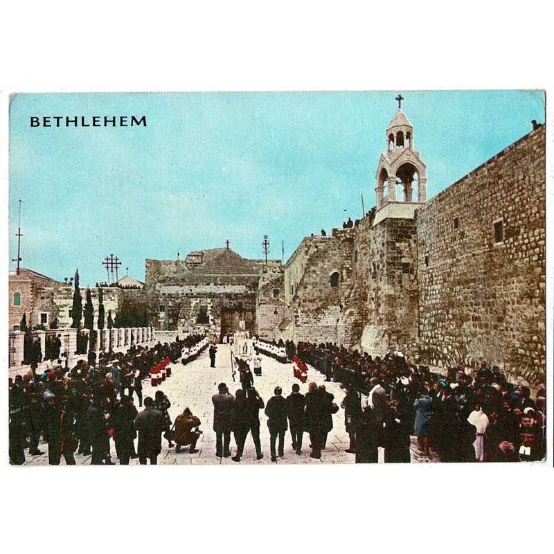 Postal Israel, Bethlehem. Church of Nativity Christmas Procession No. 9290