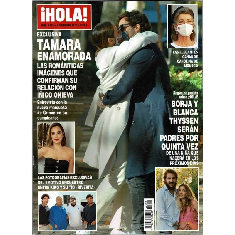 Revista Hola No. 3983. 2 diciembre 2020. Tamara enamorada