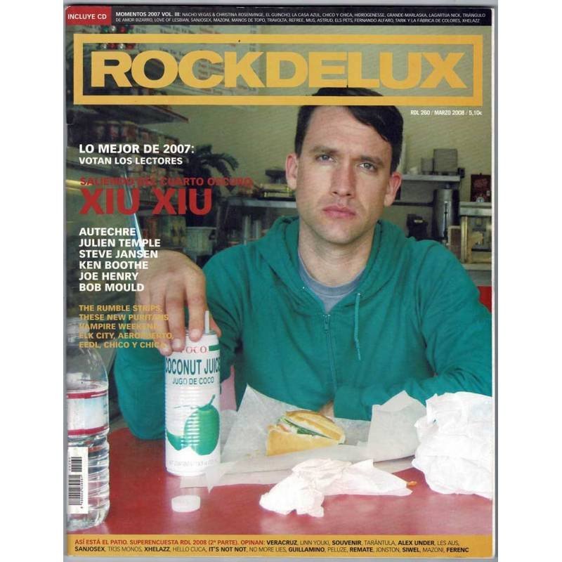 Rockdelux No. 260. Marzo 2008. Xiu Xiu. Autechre. Robert Temple. Steve Jansen